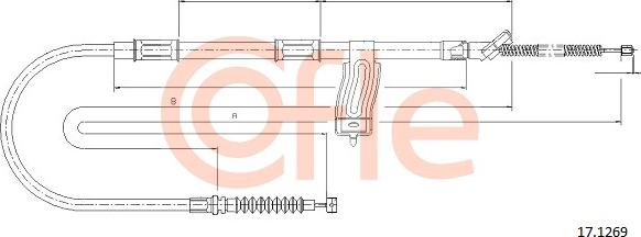 Cofle 92.17.1269 - Тросик, cтояночный тормоз autosila-amz.com