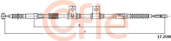 Cofle 17.2590 - Тросик, cтояночный тормоз autosila-amz.com