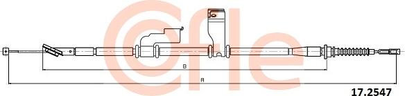 Cofle 17.2547 - Тросик, cтояночный тормоз autosila-amz.com