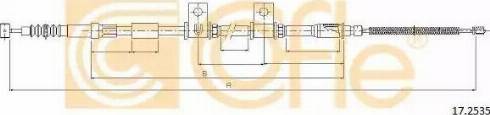 Cofle 17.2535 - Тросик, cтояночный тормоз autosila-amz.com