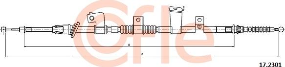 Cofle 17.2301 - Тросик, cтояночный тормоз autosila-amz.com