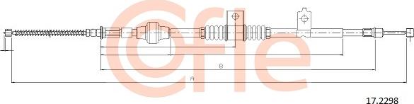 Cofle 17.2298 - Тросик, cтояночный тормоз autosila-amz.com