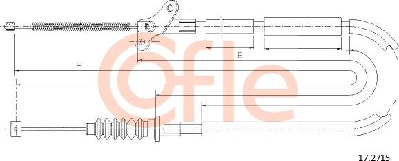 Cofle 92.17.2715 - Тросик, cтояночный тормоз autosila-amz.com