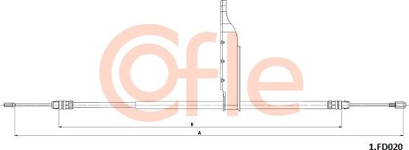 Cofle 1.FD020 - Тросик, cтояночный тормоз autosila-amz.com