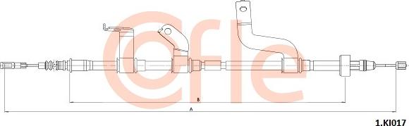 Cofle 92.1.KI017 - Тросик, cтояночный тормоз autosila-amz.com