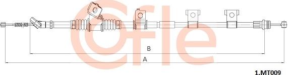 Cofle 92.1.MT009 - Тросик, cтояночный тормоз autosila-amz.com