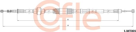 Cofle 92.1.MT001 - Тросик, cтояночный тормоз autosila-amz.com