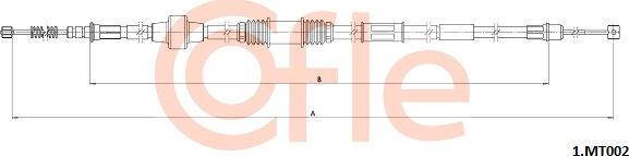 Cofle 1.MT002 - Тросик, cтояночный тормоз autosila-amz.com