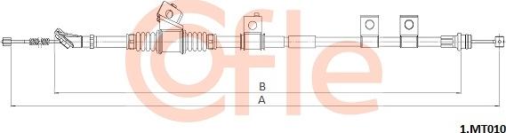 Cofle 92.1.MT010 - Тросик, cтояночный тормоз autosila-amz.com