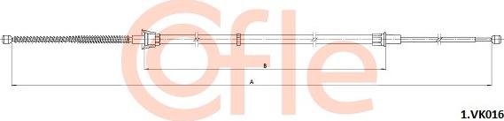 Cofle 1.VK016 - Тросик, cтояночный тормоз autosila-amz.com