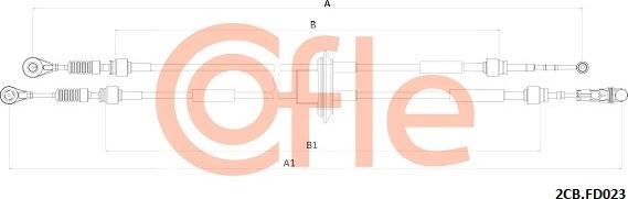 Cofle 2CB.FD023 - Трос, наконечник, ступенчатая коробка передач autosila-amz.com