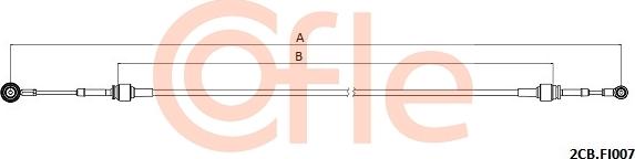 Cofle 2CB.FI007 - Трос, наконечник, ступенчатая коробка передач autosila-amz.com