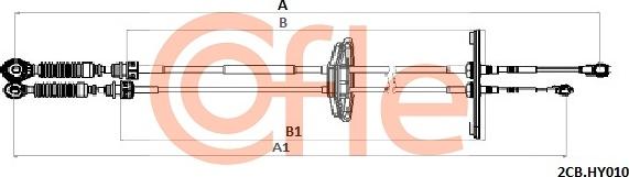 Cofle 2CB.HY010 - Трос, наконечник, ступенчатая коробка передач autosila-amz.com