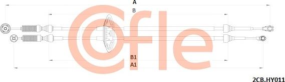 Cofle 2CB.HY011 - Трос, наконечник, ступенчатая коробка передач autosila-amz.com