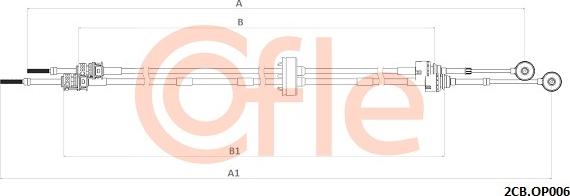 Cofle 92.2CB.OP006 - Трос, наконечник, ступенчатая коробка передач autosila-amz.com