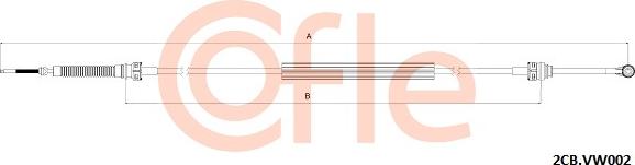 Cofle 92.2CB.VK002 - Трос, наконечник, ступенчатая коробка передач autosila-amz.com