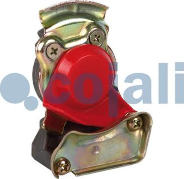 Cojali 6001401 - Головка соединительная тормозной системы прицепа 22мм (груз.авто) красная без клапана COJALI autosila-amz.com