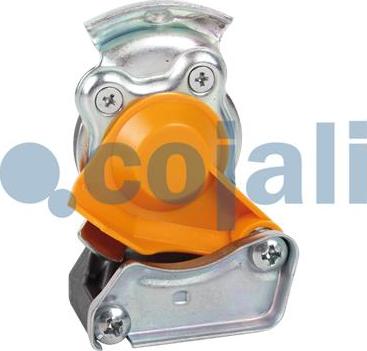 Cojali 6001408 - Головка соединительная тормозной системы прицепа 16мм (груз.авто) желтая с клапаном COJALI autosila-amz.com