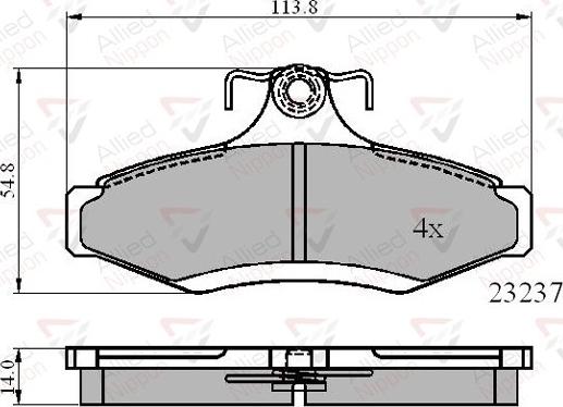 Comline ADB0495 - Тормозные колодки, дисковые, комплект autosila-amz.com