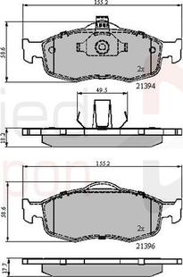 Comline ADB0514 - Тормозные колодки, дисковые, комплект autosila-amz.com