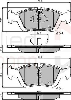 Comline ADB0513 - Тормозные колодки, дисковые, комплект autosila-amz.com