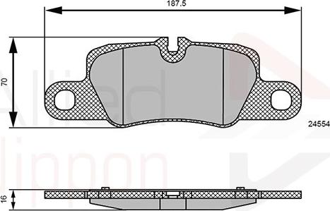 Comline ADB06123 - Тормозные колодки, дисковые, комплект autosila-amz.com