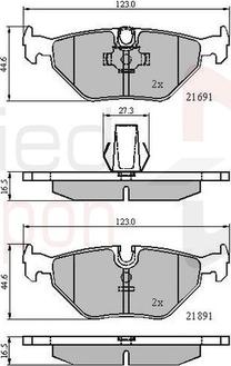 Comline ADB01011 - Тормозные колодки, дисковые, комплект autosila-amz.com