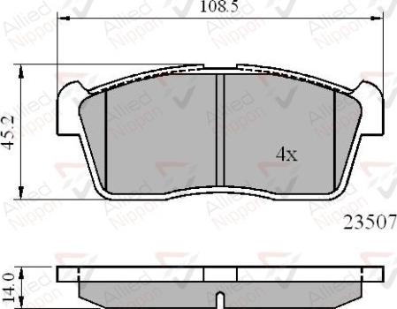 Comline ADB01113 - Тормозные колодки, дисковые, комплект autosila-amz.com