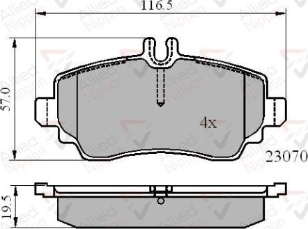 Comline ADB01318 - Тормозные колодки, дисковые, комплект autosila-amz.com