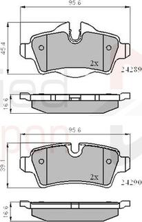 Comline ADB01759 - Тормозные колодки, дисковые, комплект autosila-amz.com