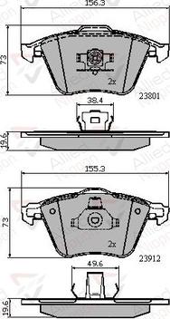 Comline ADB01752 - Тормозные колодки, дисковые, комплект autosila-amz.com