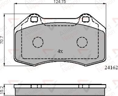 Comline ADB01703 - Тормозные колодки, дисковые, комплект autosila-amz.com