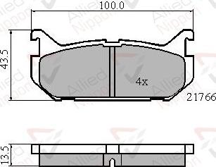 Comline ADB0327 - Тормозные колодки, дисковые, комплект autosila-amz.com