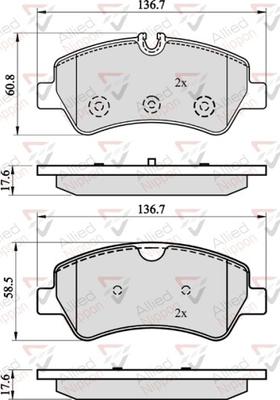 Comline ADB02143 - Тормозные колодки, дисковые, комплект autosila-amz.com