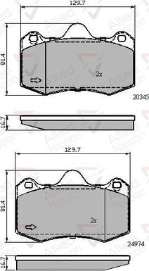 Comline ADB02107 - Тормозные колодки, дисковые, комплект autosila-amz.com