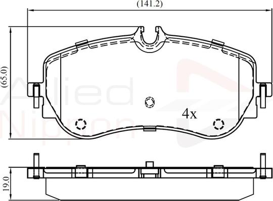 Comline ADB02387 - Тормозные колодки, дисковые, комплект autosila-amz.com