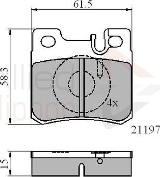 Comline ADB0226 - Тормозные колодки, дисковые, комплект autosila-amz.com