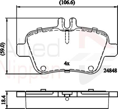 Comline ADB02209 - Тормозные колодки, дисковые, комплект autosila-amz.com