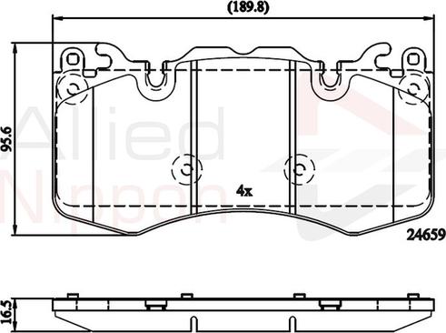 Comline ADB02211 - Тормозные колодки, дисковые, комплект autosila-amz.com