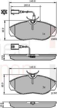 Comline ADB11031 - Тормозные колодки, дисковые, комплект autosila-amz.com