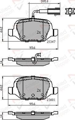 Comline ADB11026 - Тормозные колодки, дисковые, комплект autosila-amz.com