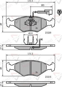 Comline ADB11295 - Тормозные колодки, дисковые, комплект autosila-amz.com