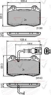 Comline ADB11737 - Тормозные колодки, дисковые, комплект autosila-amz.com