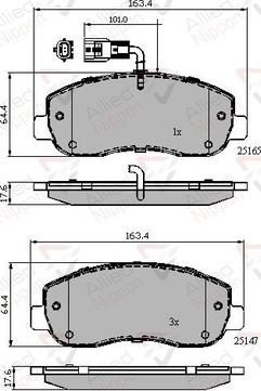 Comline ADB12106 - Тормозные колодки, дисковые, комплект autosila-amz.com