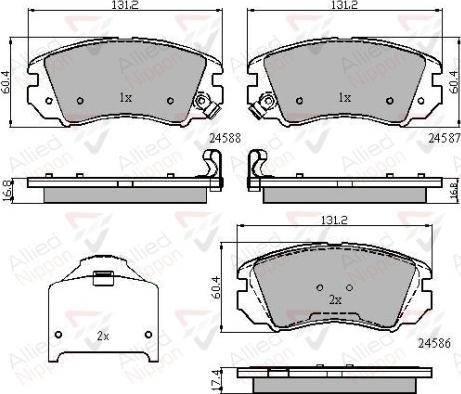 Comline ADB31776 - Тормозные колодки, дисковые, комплект autosila-amz.com