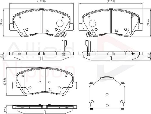 Comline ADB32493 - Тормозные колодки, дисковые, комплект autosila-amz.com