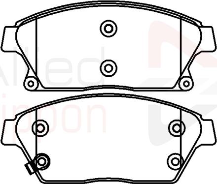 Comline ADB32037 - Тормозные колодки, дисковые, комплект autosila-amz.com