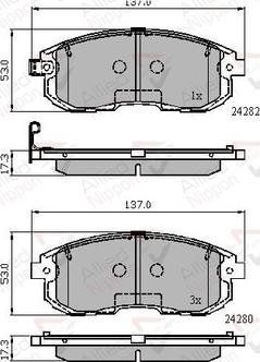 Comline ADB32025 - Тормозные колодки, дисковые, комплект autosila-amz.com