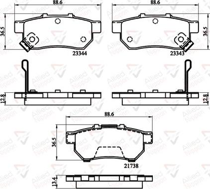 Comline ADB32146 - Тормозные колодки, дисковые, комплект autosila-amz.com