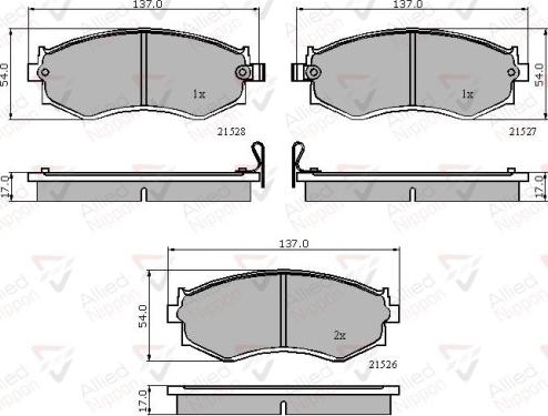 Comline ADB3286 - Тормозные колодки, дисковые, комплект autosila-amz.com